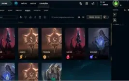 Conta de lol 220 skins e todos os champs