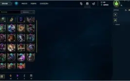 Conta de lol 220 skins e todos os champs