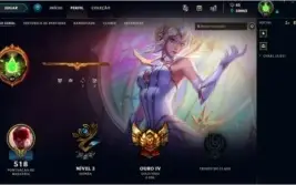 Conta de lol 220 skins e todos os champs