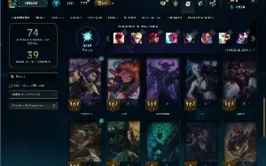 Unranked com 30 Champs e 13 Skins