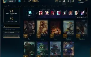 Unranked com 30 Champs e 13 Skins