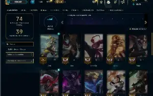 Unranked com 30 Champs e 13 Skins