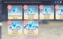 ar38 Mona, Kokomi, Qiqi 58 tiros dados + Varios 4 estrelas
