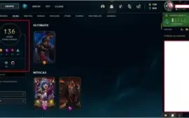 Conta Diamante 1 - 136 SKINS, faltando 4 champs (MMR ALTO)