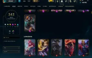 Esmeralda 2 com TODOS os Champs e 343 Skins (JG / MID / ADC)