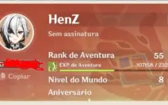 Conta Genshin Impact - Arlecchino - Furina - Neuv - Kazuha