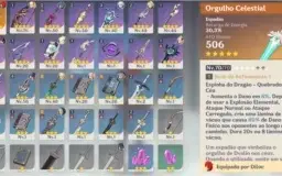Conta AR 38 - Diluc/Orgulho Celestial