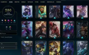Conta com Lux Prestigio +280 skins