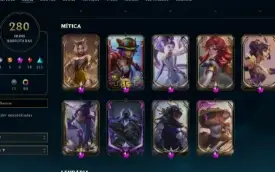 Conta com Lux Prestigio +280 skins