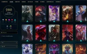 Conta com Lux Prestigio +280 skins