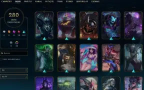 Conta com Lux Prestigio +280 skins