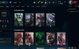 Conta lol 695 skins  35 cromas all champs Esmeralda 1 71plds