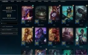 CONTA LOL (GOLD 1)