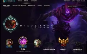 Conta com borda platina e muitas skins!