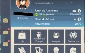 CONTA COM ZHONGLI E ALBEDO - AR38 - GENSHIN IMPACT