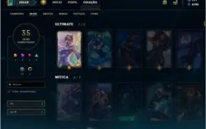Conta Lol Platina V