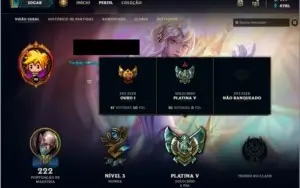 Conta Lol Platina V