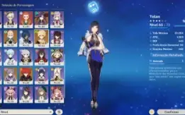 Itto C2, Hutao C2, Ayaka C1, Yelan, Kazuha, Nahida e +