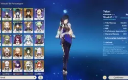 Itto C2, Hutao C2, Ayaka C1, Yelan, Kazuha, Nahida e +