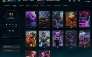 Conta League Of Legends (Bronze I - Level 116 - 98 Skins)