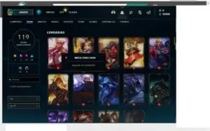 Conta diamante 4 league of legends e valorant ex diamante