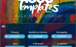 1000 Templates Criativos E Editável Pelo Canva