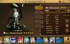 Reroll Summoners War lvl10 com Shun + Ritesh