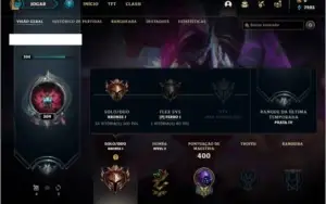 Conta bronze 1 com 105 champs e 85 skins