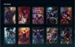 Conta LOL Platina 4, com mais de 300 skins!