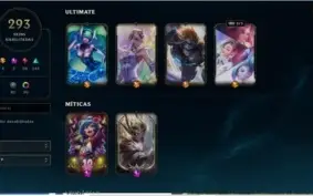 Conta LOL Platina 4, com mais de 300 skins!
