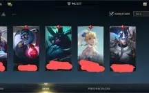 Conta wild rifit, ou celulol como preferir. Mais de 80 skins