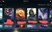 Conta wild rifit, ou celulol como preferir. Mais de 80 skins