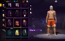 Conta de Free Fire Básic com skin da Nezuko, máscara e tenge