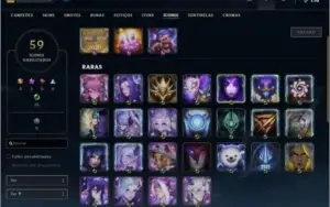 Conta nível 84 com 15 skin