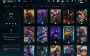 Unranked com 80 Champs e 69 Skins ( MAIN SUP )
