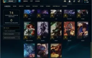 Conta diamante 1 baratinha com 2 skins e 33 champs