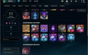 Conta diamante 1 baratinha com 2 skins e 33 champs