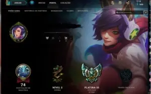 Contas lol platina