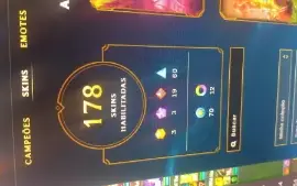 League Of Legends 178 Skins Elo Prata/Bronze