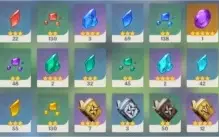 Genshin Impact - AR56 - 7 personagem 5* - 5 armas 5*