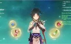 Genshin Impact - AR56 - 7 personagem 5* - 5 armas 5*