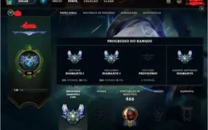 CONTA LOL DIAMANTE 1 SOLOQ + FLEX.