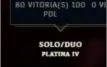 Conta platina 4 otimo e mmr e poucas partidas