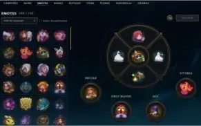 Conta League of Legends com 691 Skins
