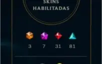 Conta lvl 405 com 274 skin bem barata