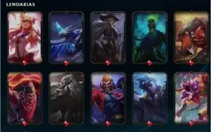 Conta lvl 405 com 274 skin bem barata
