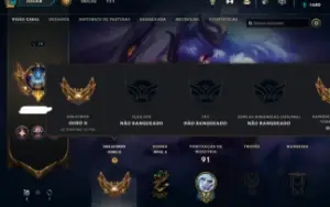 Conta League of Legends - GOLD ll com anivia vitoriosa