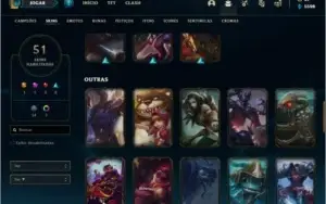 Conta platina 2 MAIN JG / ADC com 51 skins e 78 champs