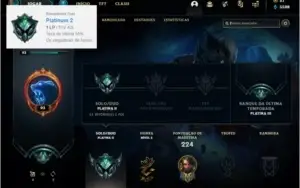Conta platina 2 MAIN JG / ADC com 51 skins e 78 champs