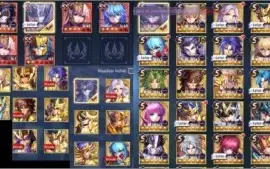SAINT SEIYA AWAKENING A-1, LVL60. Quase todos os Cavaleiros